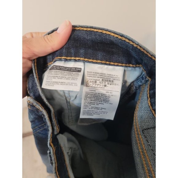 511 Levi's Slim Straight Fit Blue Jeans 29x32 - Picture 6 of 7